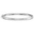 14k White Gold 3mm Domed Omega Bracelet 8 Inches