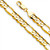 14k Gold 10mm Figaro Chain 30 Inches