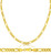 14k Gold 4.0 mm Figaro Chain 24 Inches