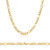 14k Gold 3.9mm Open Figaro Chain 18 Inches
