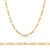 14k Gold 3.1mm Open Figaro Chain 22 Inches