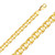 14k Gold 11.0mm Mariner Bracelet 9 Inches