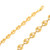 14K Yellow Gold 7.5mm Puffed Anchor Bracelet 7 Inches