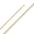 14k Yellow Gold 7mm White Pave Curb Chain 30 Inches