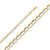 14k Gold 6.5mm White Pave Mariner Chain 20 Inches