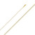 14k Gold 2.2mm White Pave Mariner Chain 18 Inches
