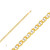 14k Gold 2.5mm Fancy Mariner Chain 20 Inches