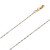 14k Gold 1.5mm Two-tone Bead Chain 22 Inches