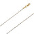 14k Gold 1.5mm Two-tone Bead Chain 24 Inches