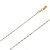 14k Gold 1.2mm Two-tone Bead Chain 20 Inches