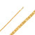 14k Gold 3.5mm Byzantine Chain 20 Inches