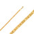 14k Gold 4.0mm Byzantine Chain 16 Inches