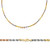 14k Gold 3mm Tri-color Rope Chain 30 Inches
