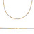 14k Gold 2.5mm Tri-color Rope Chain 16 Inches