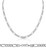 14k White Gold 4.6mm (Nickel Free) Figaro Chain 20 Inches