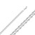 14k White Gold 4.6mm (Nickel Free) Mariner Chain 22 Inches