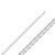 14k White Gold 3.1mm (Nickel Free) Mariner Chain 16 Inches