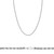 14k White Gold "Nickel Free" 2mm Italian Rope chain 18"