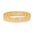 14k Gold 14mm Nugget Id Bracelet 9 Inches