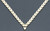 14k Gold 6mm Diamond Cut V-necklace 16 Inches