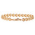14k Gold 7.5mm Diamond Cut Bracelet 7 Inches