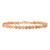 14k Gold Tri-color 5mm Chevron Diamond Cut Bracelet 7 Inches
