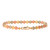 14k Gold Tri-color 5mm Chevron Diamond Cut Bracelet 7 Inches