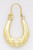 14k Gold childrens swirl Hoop Earrings 12mm W X 22mm H