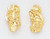 14k Gold Diamond Cut Nugget Earrings