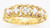 14k Gold Ladies 5 Round Synthetic Diamond Cocktail Ring
