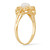 14k Gold Ladies 6mm With Cultured Pearl Ring With 4 CZ Accents