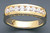 14k Gold 5mm W Channel-set Round 1Ct. Cubic Zirconia Ring.