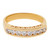 14k Gold 5mm W Channel-set Round 1Ct. Cubic Zirconia Ring.