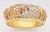 14k Gold 8mm Tri-color Tortoise Design Band.