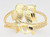 14k Gold Ladies Diamond Cut 15mm Lovebirds Ring