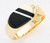 14K Gold 8Mm Mens Black Onyx Ring