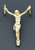 14k Gold Diamond Cut Crucifix Pendant 15mm W X 20mm H