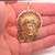 14k Gold Diamond Cut Jesus Pendant 36mm W X 57mm H Inc