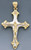 14k Gold Cz Crucifix Pendant 48mm W X 80mm H Including