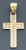 14k Gold 17mm Jesus Is My Lord Cross Pendant