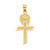 14k Gold Polished My First  Communion Cross Pendant