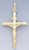 14k Gold Hollow Crucifix Pendant 22mm W X 44mm H Inclu