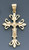 14k Gold Fancy Crucifix Pendant 32mm W X 60mm H Includ