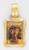 14k  Gold 13mm   Colorful Italian Jesus Charm