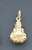 14k Gold Italian Buddha Charm 14mm W X 25mm H Includin