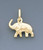 14k Gold Italian Elephant Charm 15mm W X 17mm H Includ