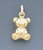 14k Gold Italian Teddy Bear Charm 11mm W X 21mm H Incl