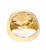 14k Gold 17mm Wide Aquarius Zodiac Ring