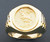 14k Gold 17mm Wide Aries Zodiac Ring