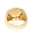 14k Gold 17mm Wide Aries Zodiac Ring